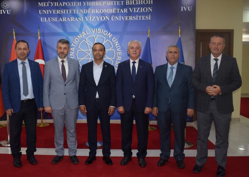 DEPUTY TO THE PARLIAMENT OF MHP MR. AHMET OZYUREK MADE A VISIT TO   THE INTERNATIONAL VISION UNIVERSITY 